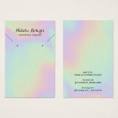 ホログラフィックジュエリーイヤリングネックレスディスプレイ (正面&裏面)