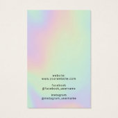 ホログラフィックジュエリーイヤリングネックレスディスプレイ (裏面)