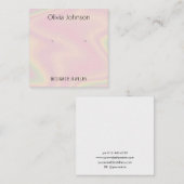 ホログラフィックジュエリーイヤリング表示名刺 スクエア名刺 (正面/裏面)