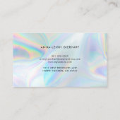 ホログラフィックスクモダンリミニマル 名刺 (裏面)