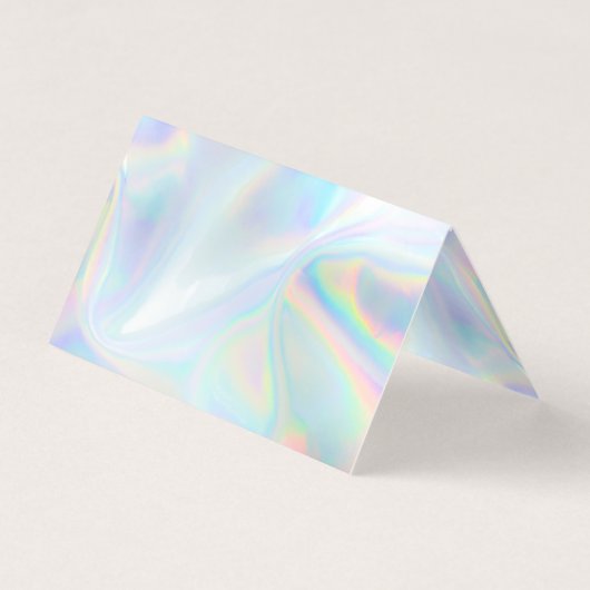 ホログラフィックスクリプトマネージャーの虹色QRコード 名刺 (裏面)