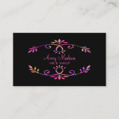 ホログラフィックスタイルカラフルモダン 名刺 (正面)