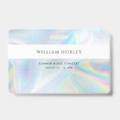 ホログラフィックスタッフすべてのアクセスパス従業員名 バッジ (裏面)