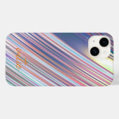ホログラフィックストライプのキュートガーリー Case-Mate iPhoneケース (裏面 (横))