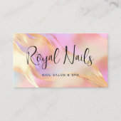 ホログラフィックスパネイルサロンメイクアップヘア 名刺 (正面)