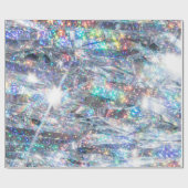 ホログラフィックスパークルグリッター ラッピングペーパー (フラット)