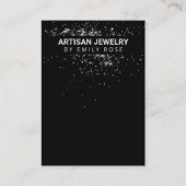 ホログラフィックスパークルズイヤリングホルダディスプレイカード 名刺 (正面)