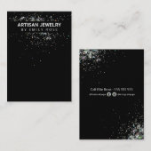 ホログラフィックスパークルズイヤリングホルダディスプレイカード 名刺 (正面/裏面)