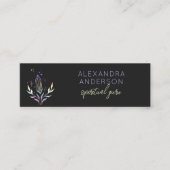 ホログラフィックスピリチュアル結晶神秘的ブラック スキニー名刺 (正面)