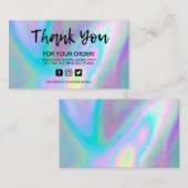 ホログラフィックソーシャルメディアサロンありがとう 名刺 (正面/裏面)