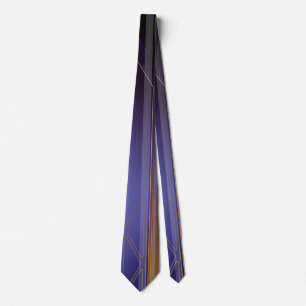 ホログラフィックダークインテルPurple Sci-Fiパネル ネクタイ