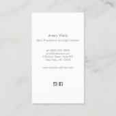 ホログラフィックチャクラ霊気開業医 名刺 (裏面)