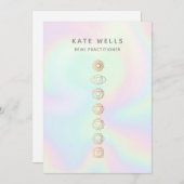 ホログラフィックチャクラ霊気開業医 招待状 (正面/裏面)