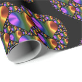 ホログラフィックデザインハートパターン ラッピングペーパー (ロールコーナー)