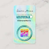 ホログラフィックデザイン名刺 名刺 (正面)