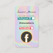 ホログラフィックデザイン名刺 名刺 (正面)