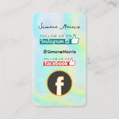 ホログラフィックデザイン名刺 名刺 (正面)