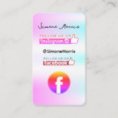 ホログラフィックデザイン名刺 名刺 (正面)