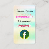 ホログラフィックデザイン名刺 名刺 (正面)