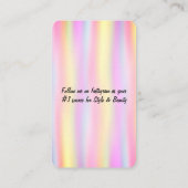 ホログラフィックデザイン名刺 名刺 (裏面)