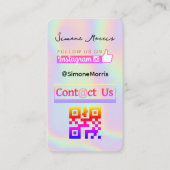 ホログラフィックデザイン名刺 名刺 (正面)