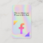 ホログラフィックデザイン名刺 名刺 (裏面)