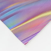 ホログラフィックデザイン未来的で輝く芸術 フリースブランケット (角)