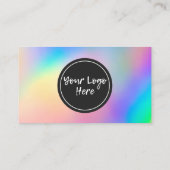 ホログラフィックトレンディーサロンありがとうございます名刺 名刺 (裏面)