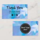 ホログラフィックトレンディーサロンありがとうございます名刺 名刺 (正面/裏面)