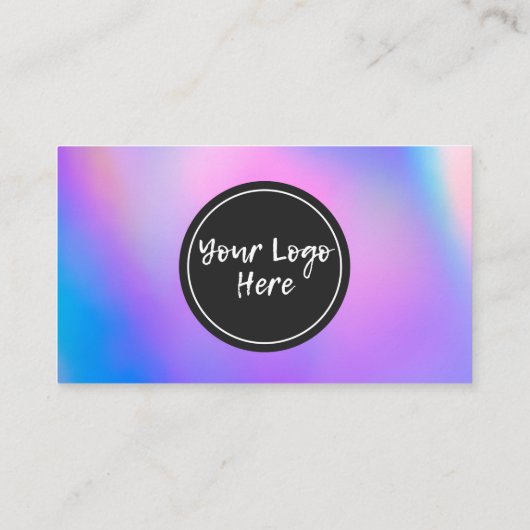 ホログラフィックトレンディーサロンありがとうございます名刺 名刺 (裏面)