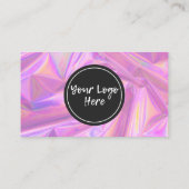 ホログラフィックトレンディーサロンありがとうございます名刺 名刺 (裏面)