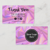 ホログラフィックトレンディーサロンありがとうございます名刺 名刺 (正面/裏面)