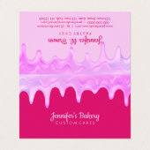ホログラフィックドリップケーキベーカリーメイクガーリー 名刺 (外部フラット)