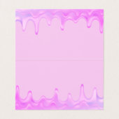 ホログラフィックドリップケーキベーカリーメイクガーリー 名刺 (内部フラット)