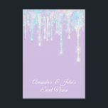 ホログラフィックドリップスユニコーンマーメイドスウィート16th花嫁 招待状<br><div class="desc">florenceKdesig@gmail.com特別な日を！フィレンツェKデザイン</div>