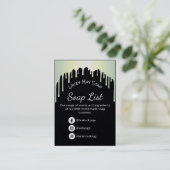 ホログラフィックドリップス石鹸芳香成分 名刺 (スタンド正面)