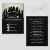 ホログラフィックドリップス石鹸芳香成分 名刺 (正面/裏面)