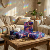 ホログラフィックドリームスケープ： 3D虹色デザイン ラッピングペーパーシート