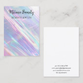 ホログラフィックネックレスイヤリングジュエリー表示 名刺