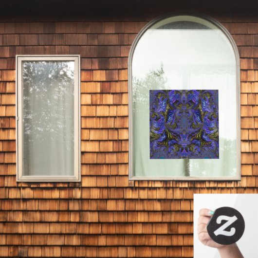 ホログラフィックバタフライウイングフラクタルサンキャッチャー ウィンドウサイン (ホームウィンドウ)