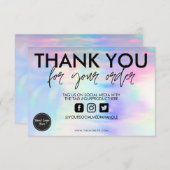 ホログラフィックパステルありがとうメディア挿入 (正面/裏面)