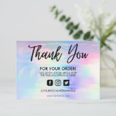 ホログラフィックパステルありがとうメディア挿入 (スタンド正面)