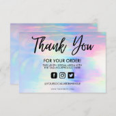 ホログラフィックパステルありがとうメディア挿入 (正面/裏面)