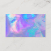 ホログラフィックパステルトレンディーサンキュービジネスカード 名刺 (裏面)