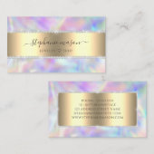 ホログラフィックパステルレインボーダイアモンズガーリービジネス コーリングカード (正面/裏面)