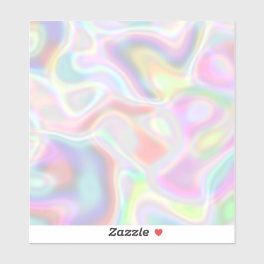 ホログラフィックパステル数々のカラーのペルとスティックタイル シール (シート)