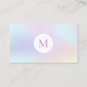 ホログラフィックパステル虹色美容師 名刺 (正面)