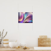 ホログラフィックパターン ポスター (キッチン)