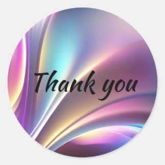 ホログラフィックパターン ラウンドシール