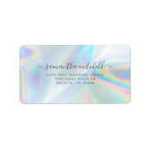 ホログラフィックパーソナルスクリプトの送付先住所 ラベル (正面)